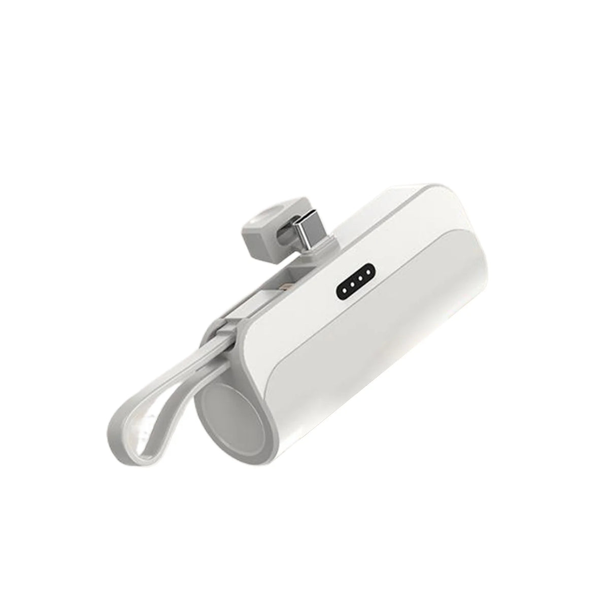 10,000mAh Mini Capsule Power Bank - Plug and Play External Battery Charger for Samsung and iPhone