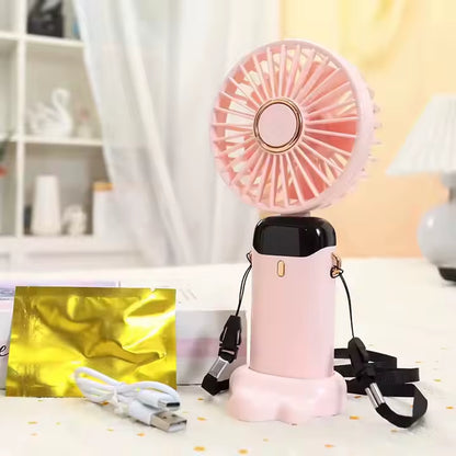 Summer Must Have Rechargeable Portable Fan Usb Handheld Ceiling Table Small Fan Mini Battery Air Cooling Mini Fan