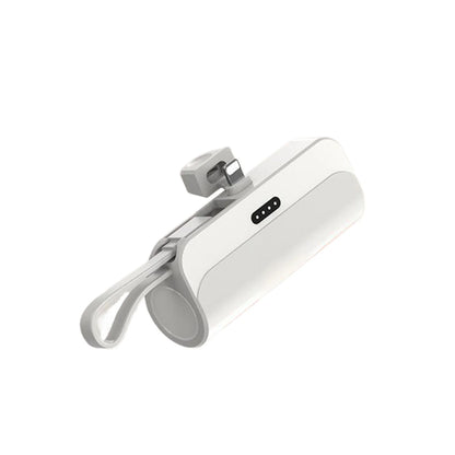 10,000mAh Mini Capsule Power Bank - Plug and Play External Battery Charger for Samsung and iPhone