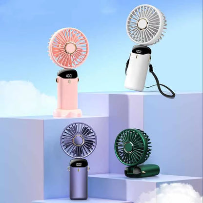 Summer Must Have Rechargeable Portable Fan Usb Handheld Ceiling Table Small Fan Mini Battery Air Cooling Mini Fan