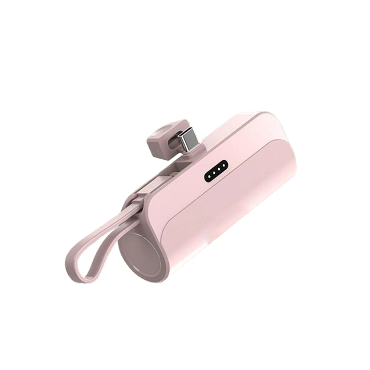 10,000mAh Mini Capsule Power Bank - Plug and Play External Battery Charger for Samsung and iPhone