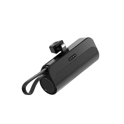 10,000mAh Mini Capsule Power Bank - Plug and Play External Battery Charger for Samsung and iPhone