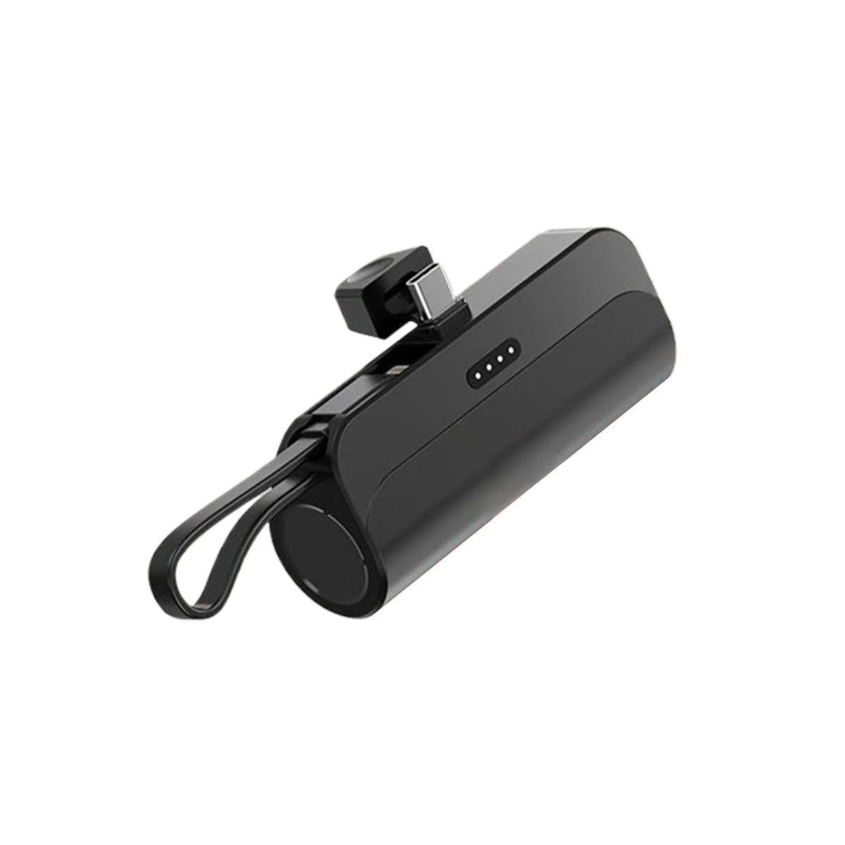 10,000mAh Mini Capsule Power Bank - Plug and Play External Battery Charger for Samsung and iPhone